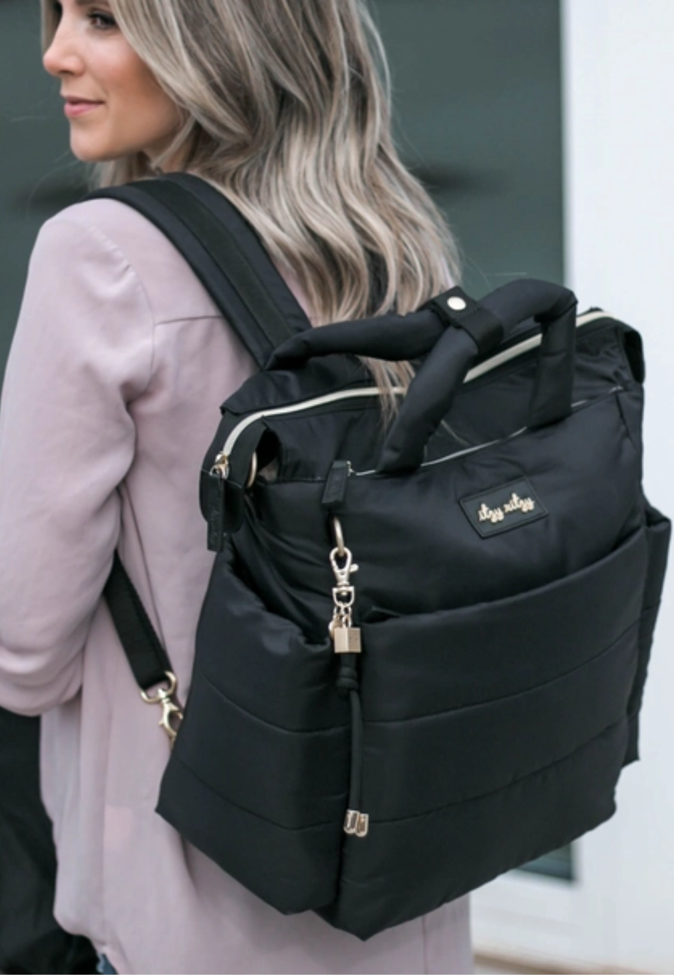 Dream Convertible Midnight Black Diaper Bag