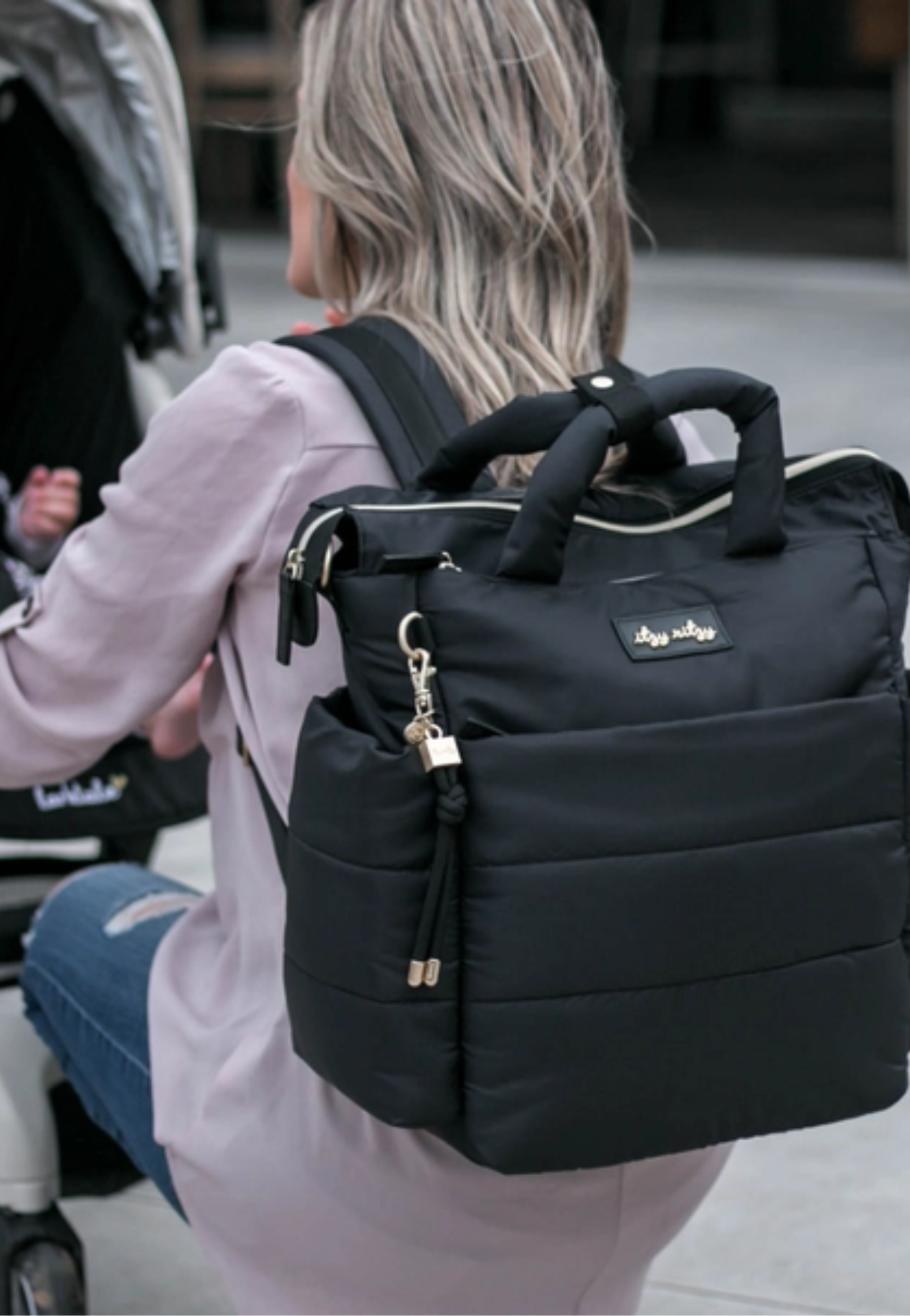 Dream Convertible Midnight Black Diaper Bag