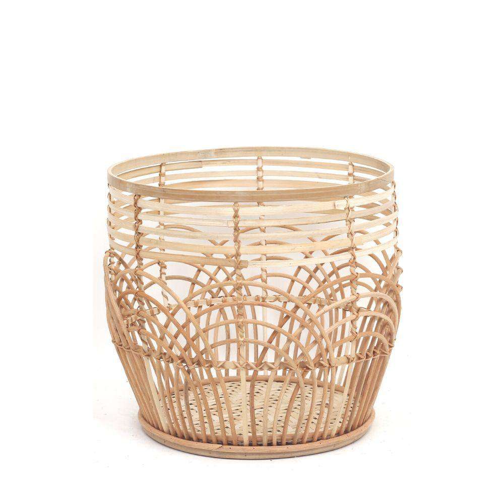 Blumentopf „Elena“ aus Rattan (verschiedene Größen erhältlich)