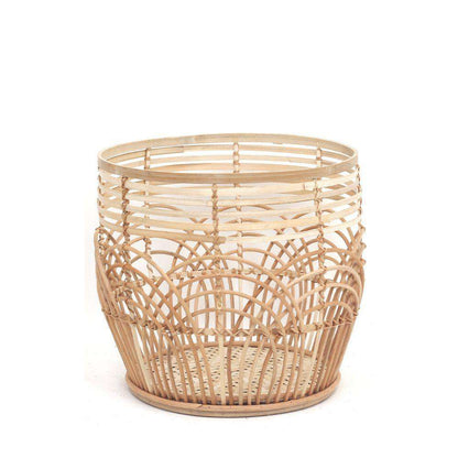 Blumentopf „Elena“ aus Rattan (verschiedene Größen erhältlich)