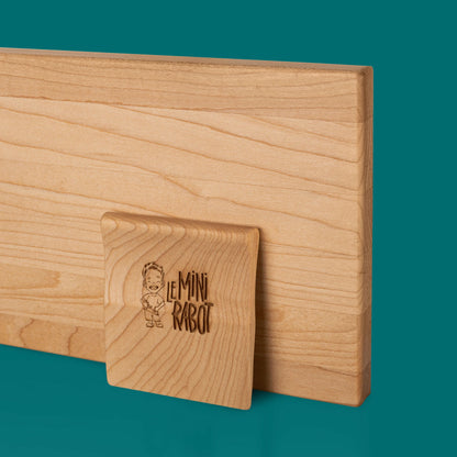 Das Holz-Schneidebrett-Set mit Messer für Kinder