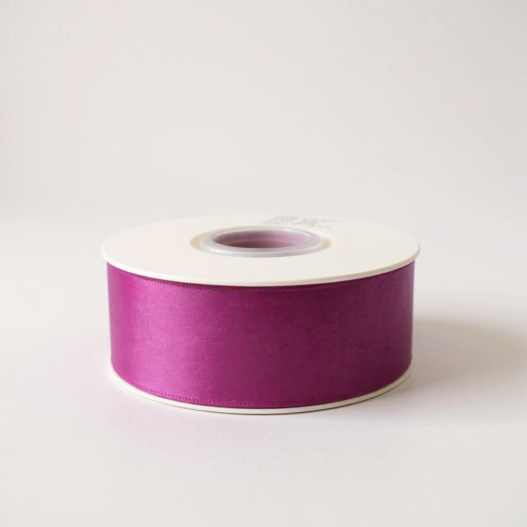 Satin Ribbon Double Face-Lavender #183-3.8 cm Wide