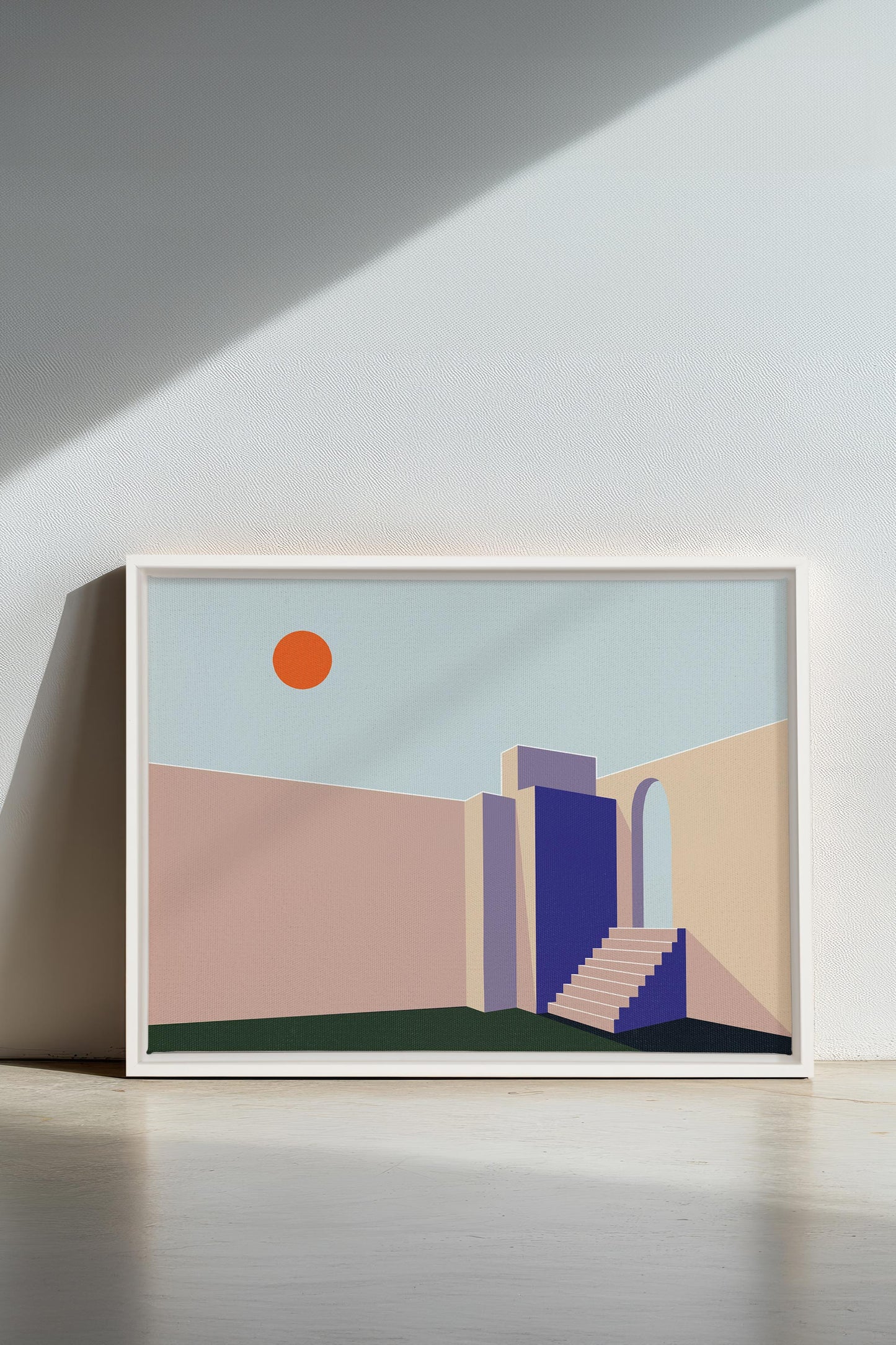 GÉOMÉTRIE, Oeuvre sur toile étirée