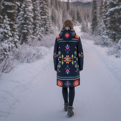 OLDTRIBES™ Sacred Bloom Long Coat