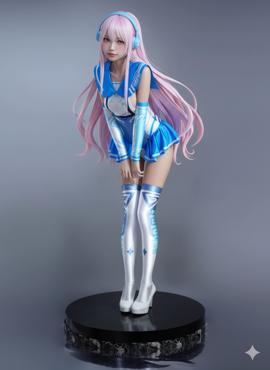 Japanese Anime Girl Spandex Swimwear Racing Suit Wet Suit Race Queen Costume