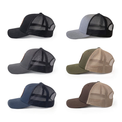 Canada Flag Leather Patch Trucker Hat