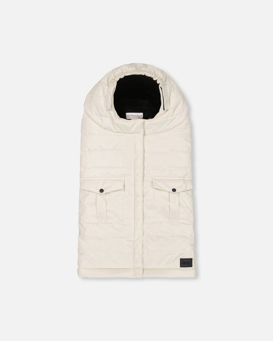 Evolutive Baby Footmuff Designed For Car Seat And Stroller Off-White