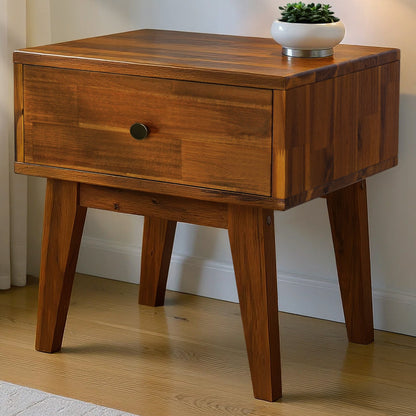 Sofia 1-Drawer Solid Wood Nightstand