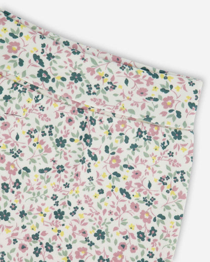 Organic Cotton Evolutive Pant Off-White Floral
