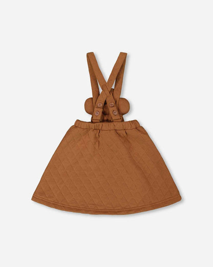 Quilted Overall Dress Mocha