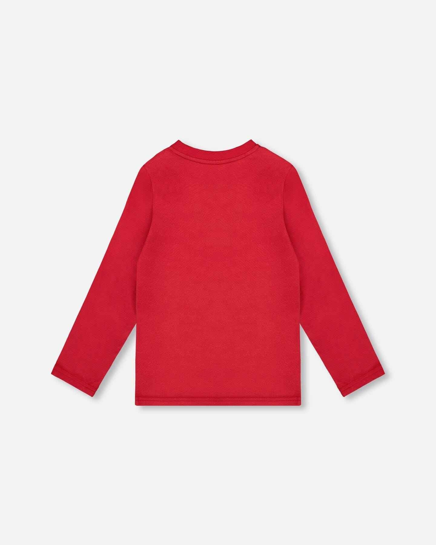 Jersey T-Shirt Cherry Red With Moose