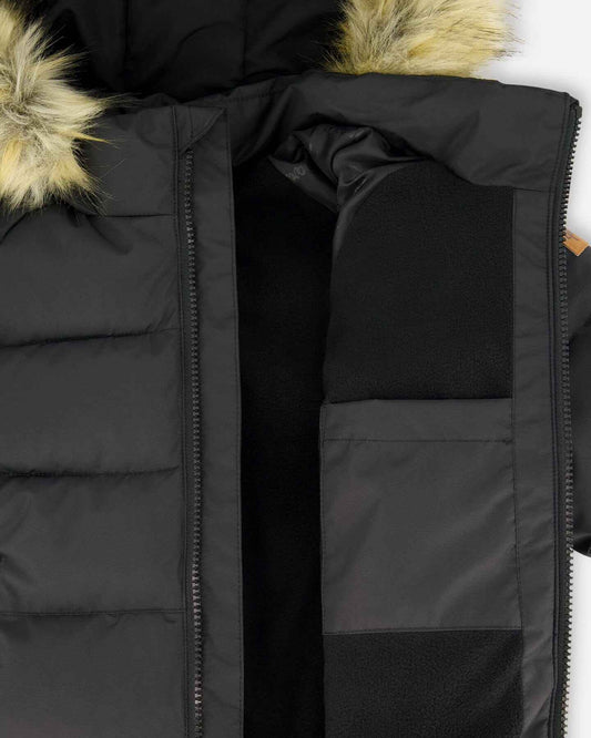 Puffy Winter Jacket Black