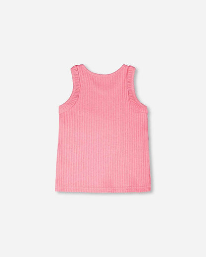 Rib Tank Top Pink