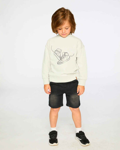 French Terry Sweatshirt Pale Grey