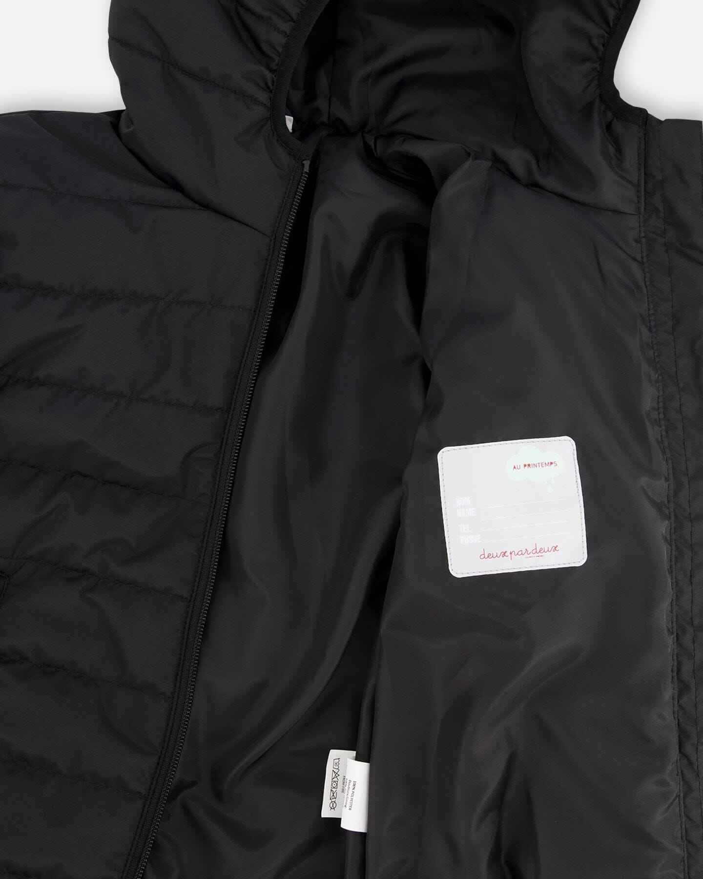 Quilted Mid-Season Jacket Black