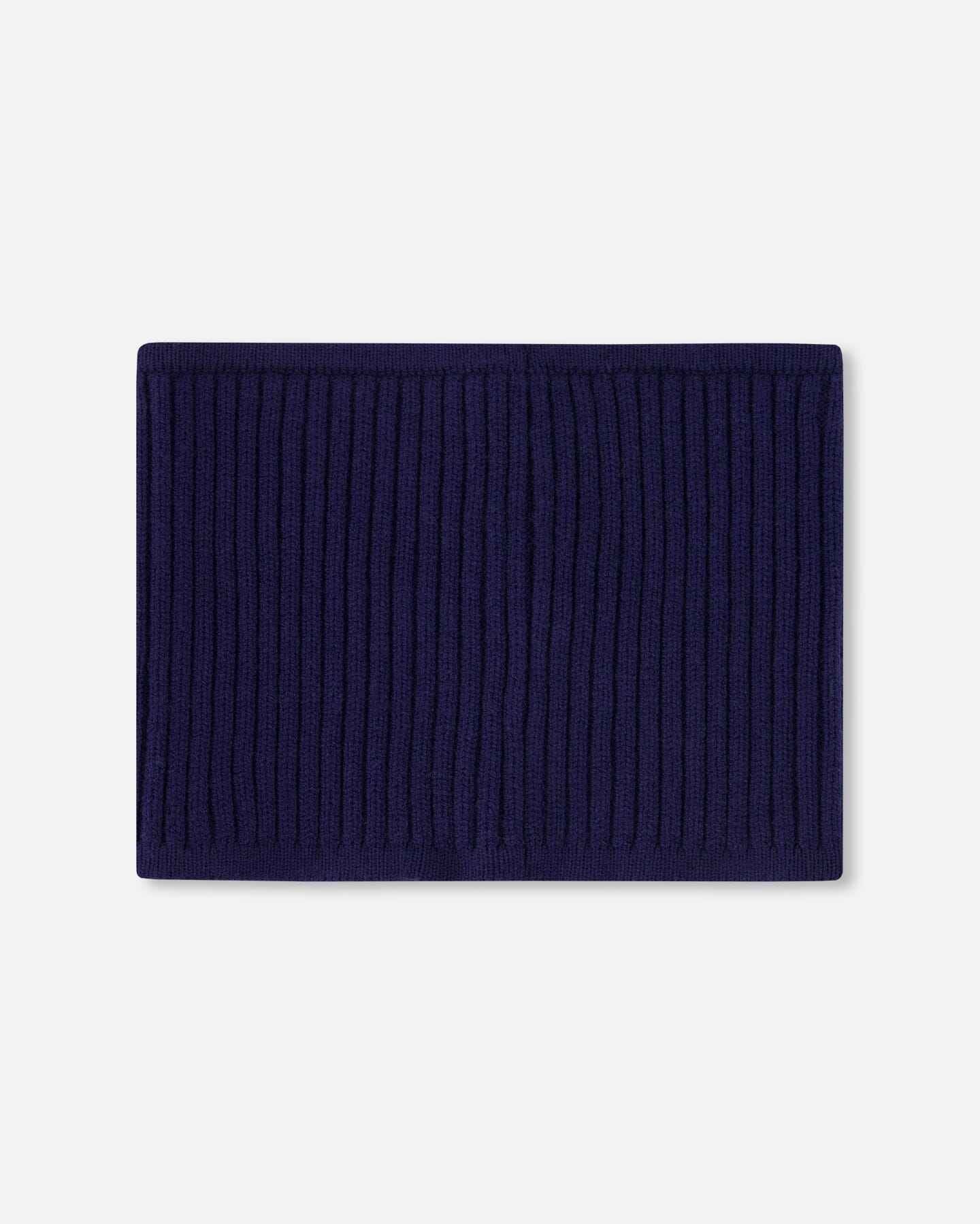 Knit Neckwarmer Navy Blue