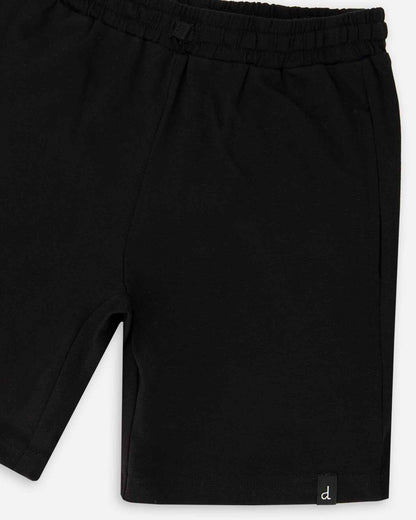 Organic Cotton Jersey Shorts Black