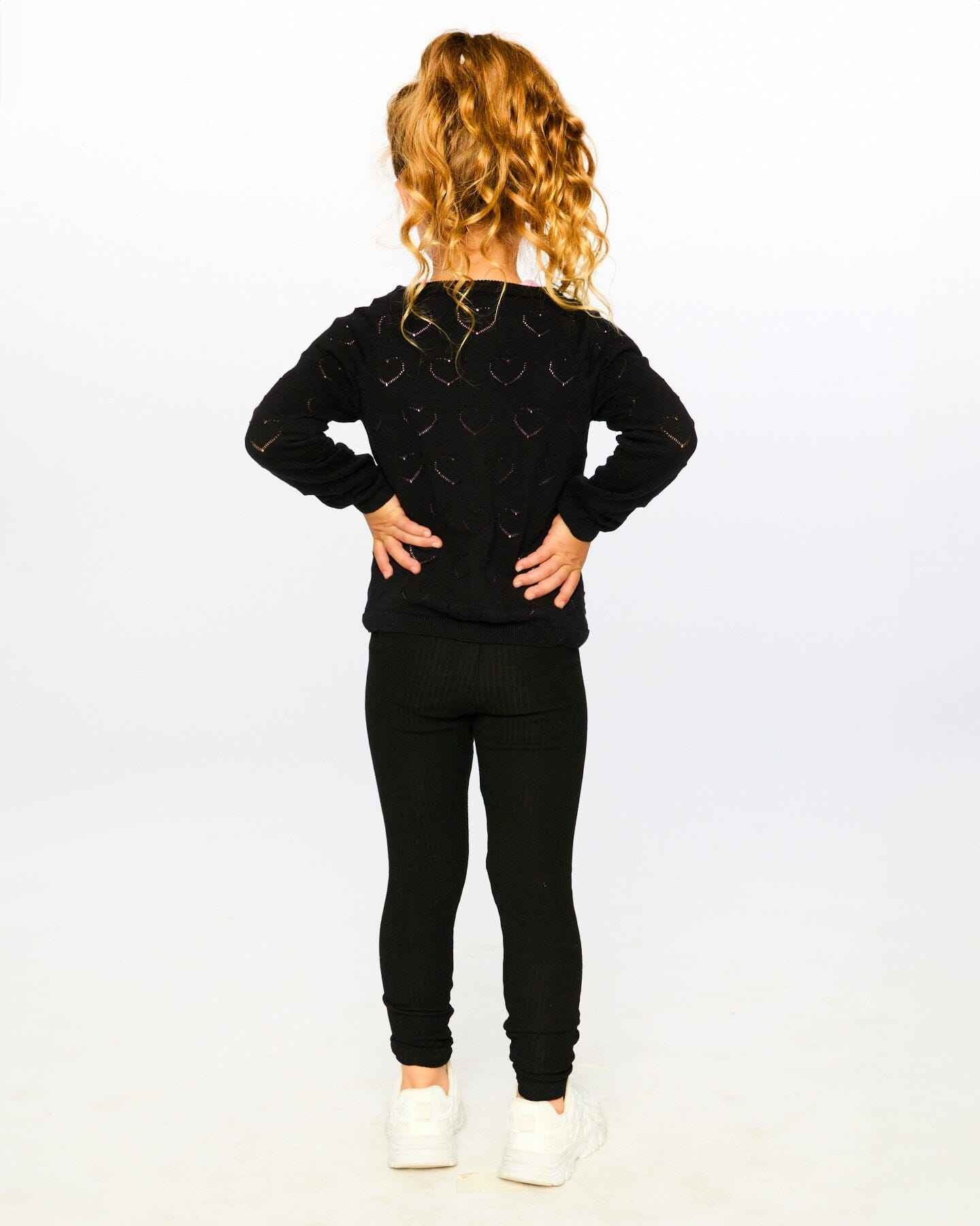 Full-Length Rib Leggings Black