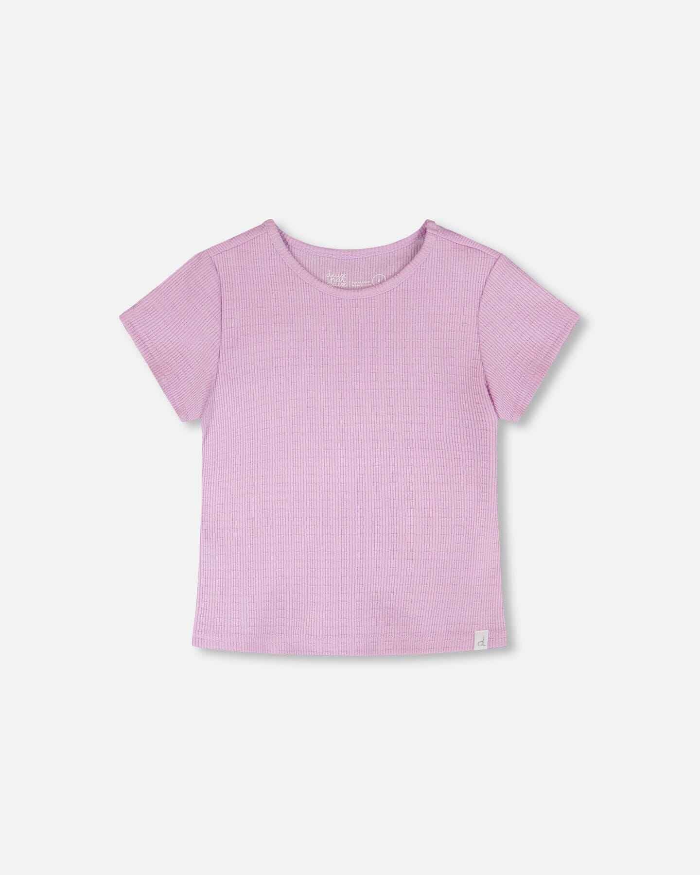 Crinkle Jersey T-Shirt Lilac