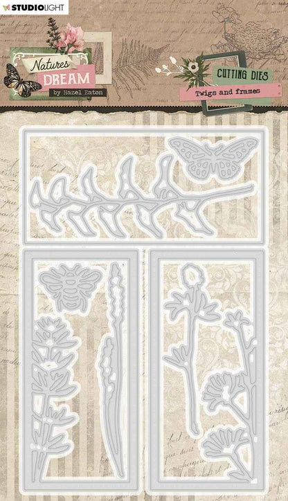 HEN Cutting Dies Twigs And Frames Natures Dream 95x143x1mm 8 PC nr.706