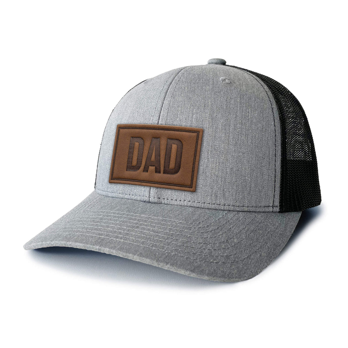 DAD - Leather Patch Trucker Hat