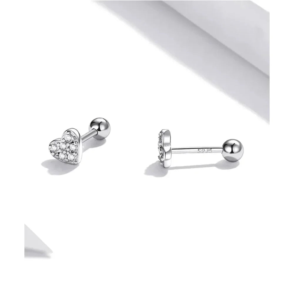 925 Sterling Silver Star And Butterfly Stud Earrings - Delicate And Fine Jewelry