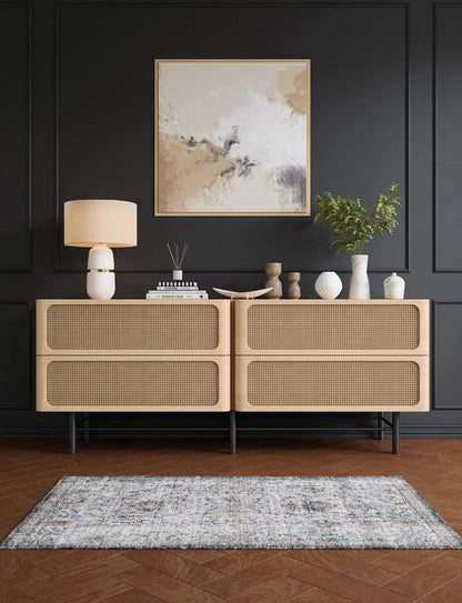 Hialeah Silver Pastel Blue Rug