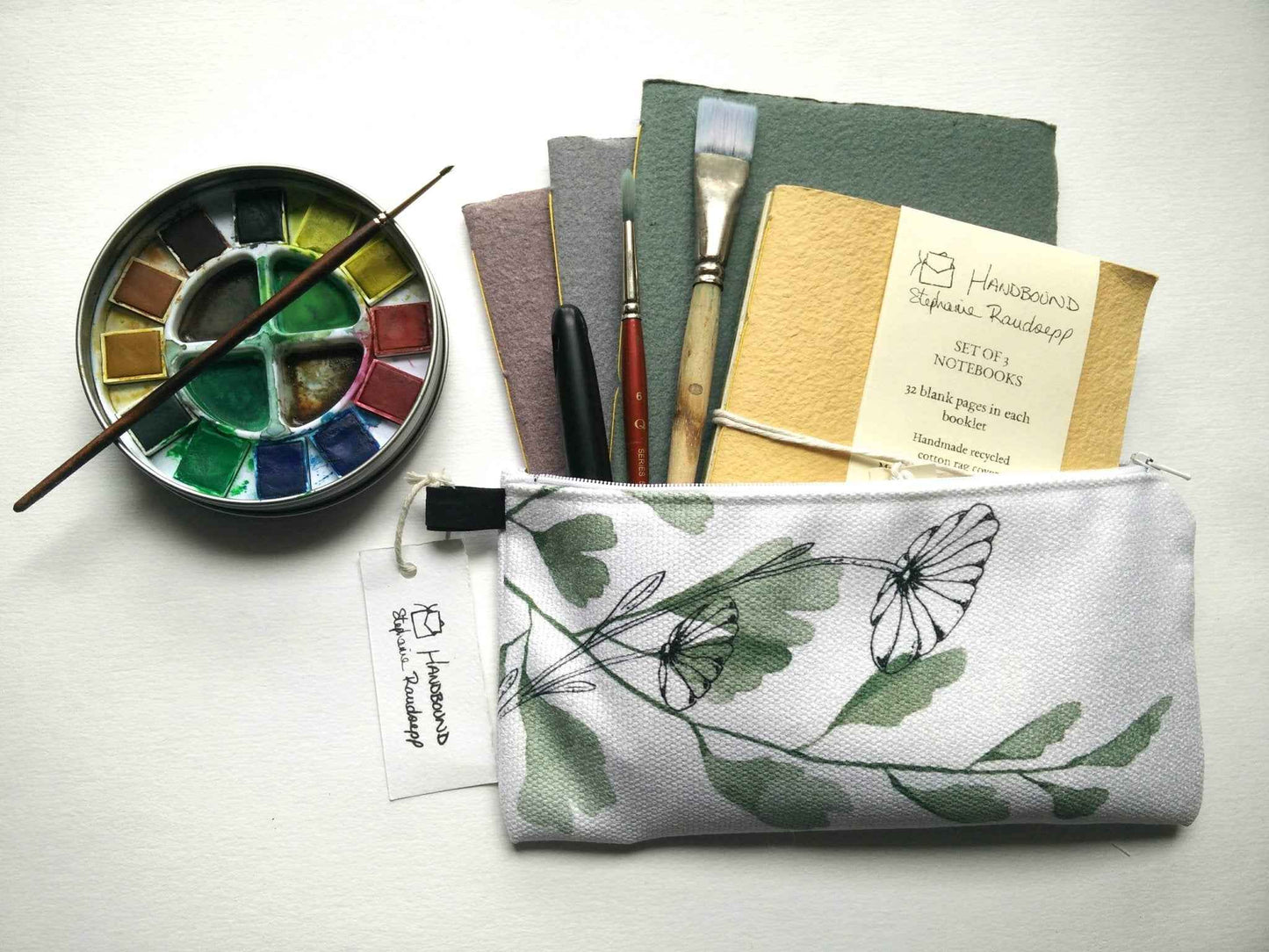 Zippered Cotton Canvas Pencil Case | Tropical Explosion