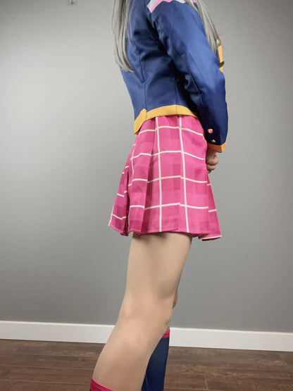 Anime Style Cosplay Halloween Costume Set School Uniform with Jacket and Skirt