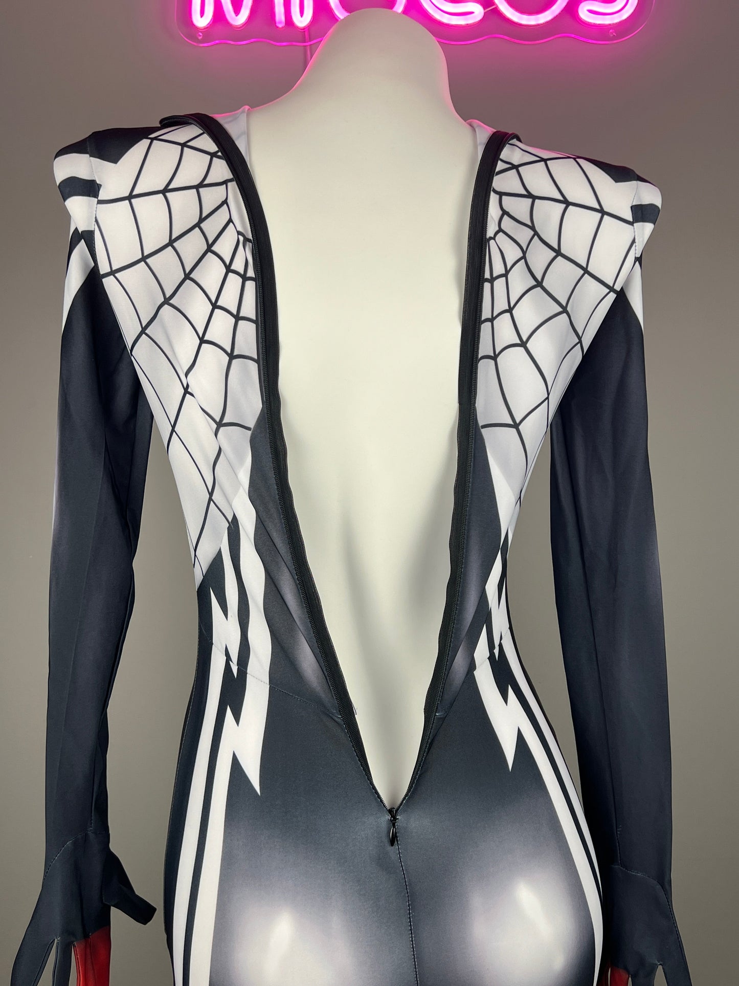 Super Hero Spider Cindy Cosplay Full Bodysuit Halloween Costume Zentai