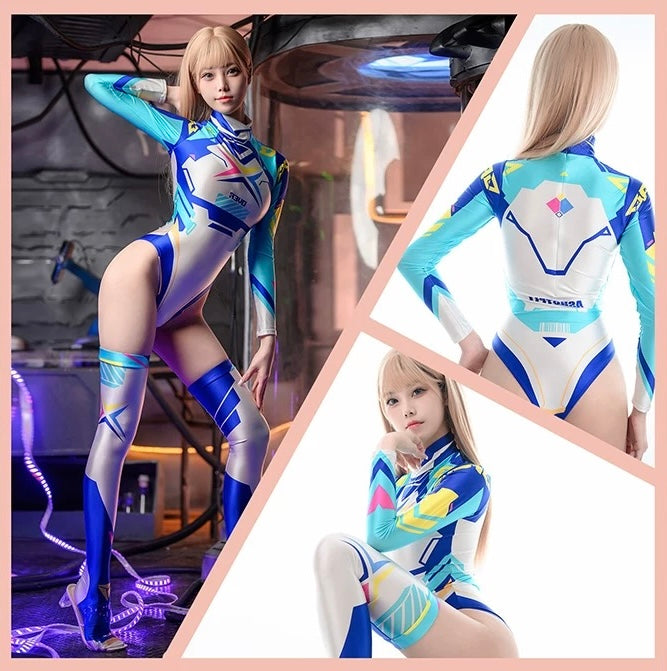 Anime Sci-fi Spandex Swimwear Racing Suit Wet Suit Race Queen Costume