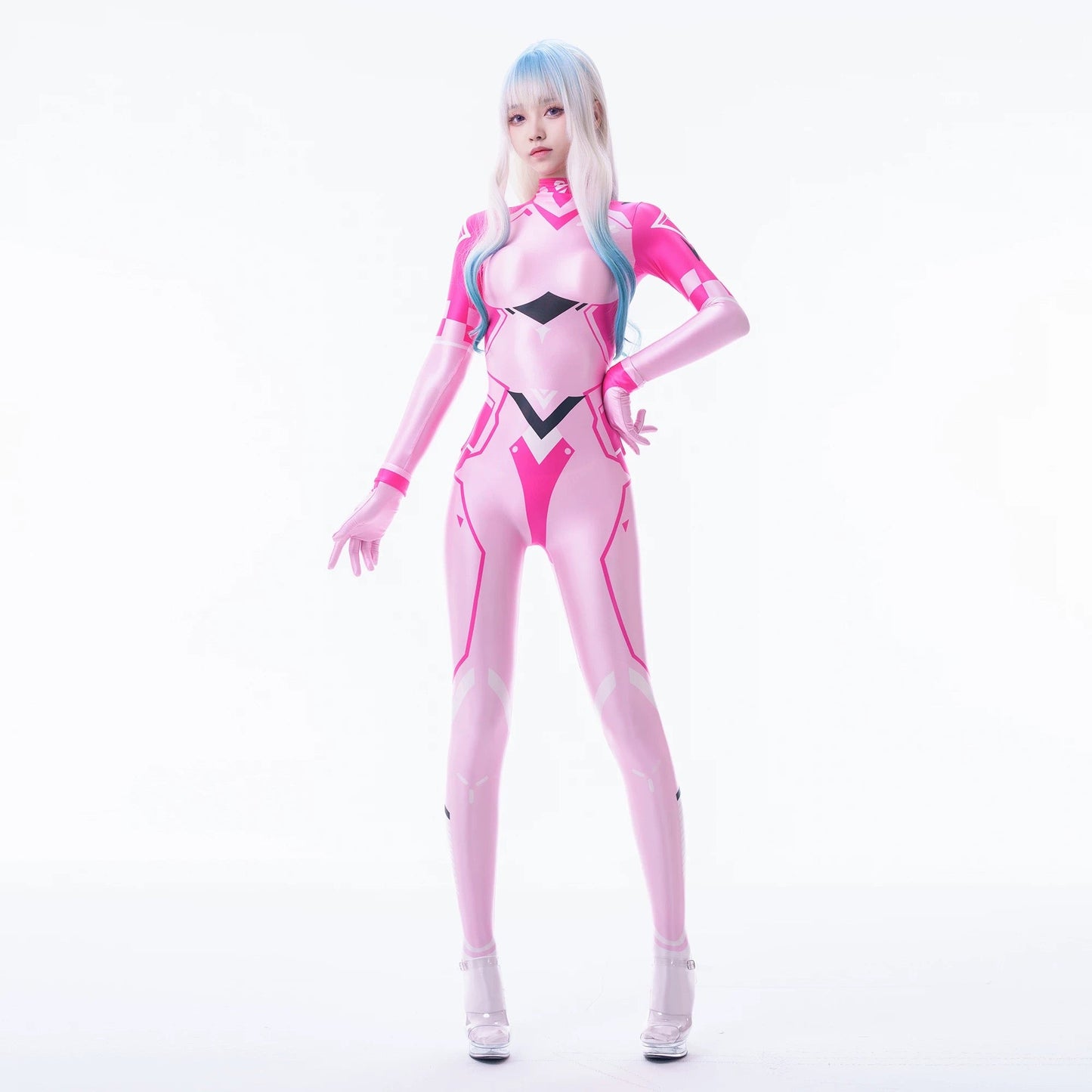 Anime Sci-fi Spandex Swimwear Cosplay Bodysuit Race Queen Costume Zentai