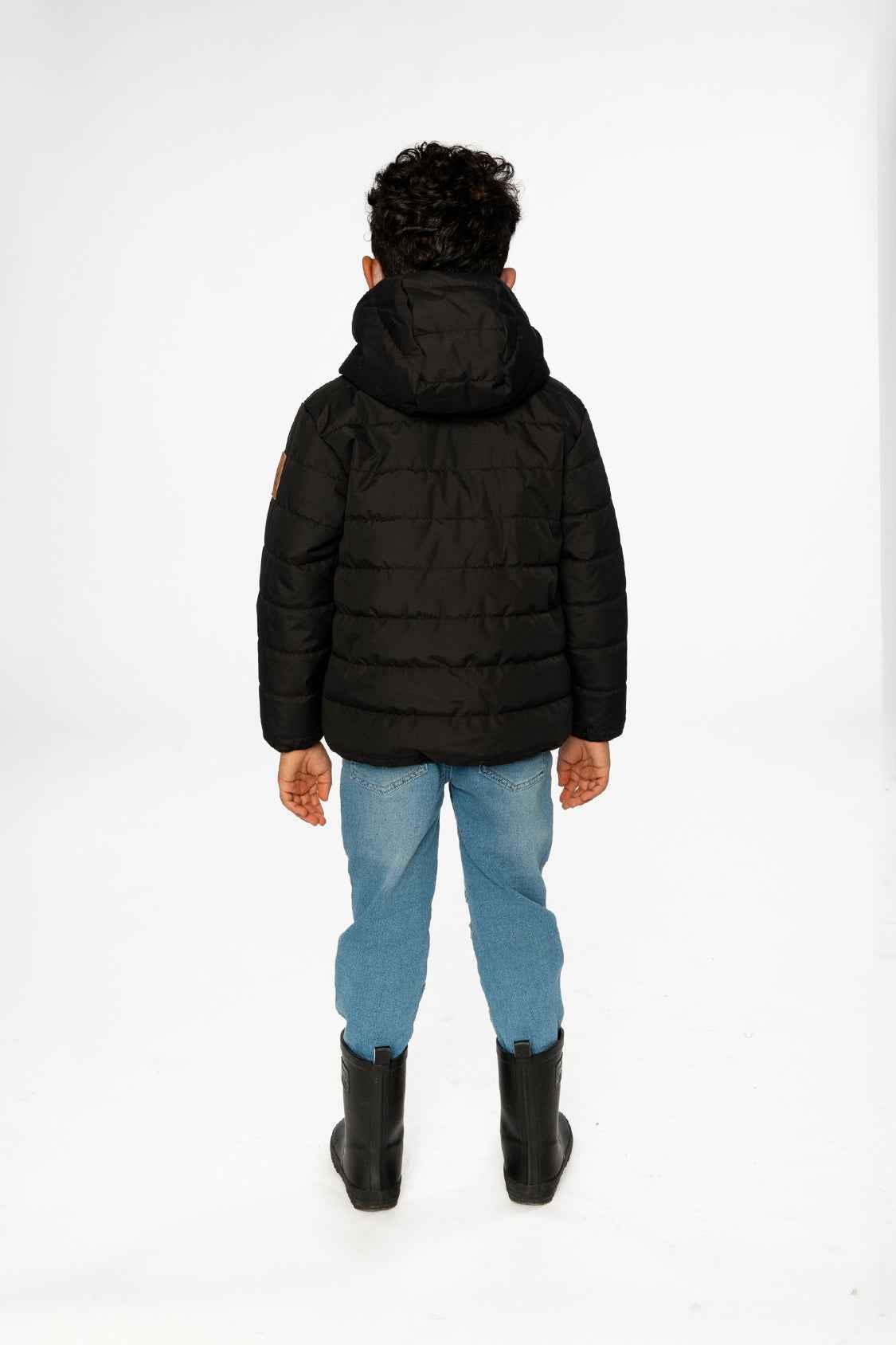 Insulating Quilted Mid-Season Jacket Black