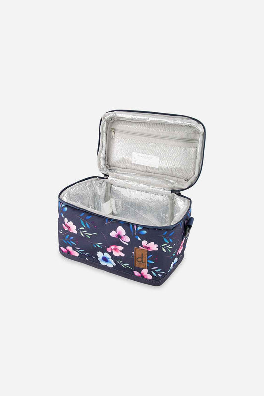 Lunch Box Blue Floral Print