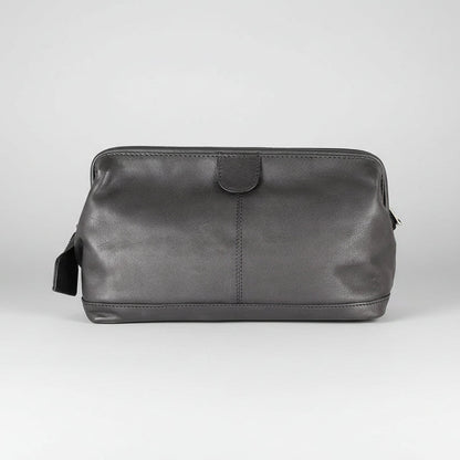 JBG International Structured Leather Toiletry Bag