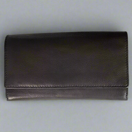 JBG International Women's Trifold RFID Leather Wallet