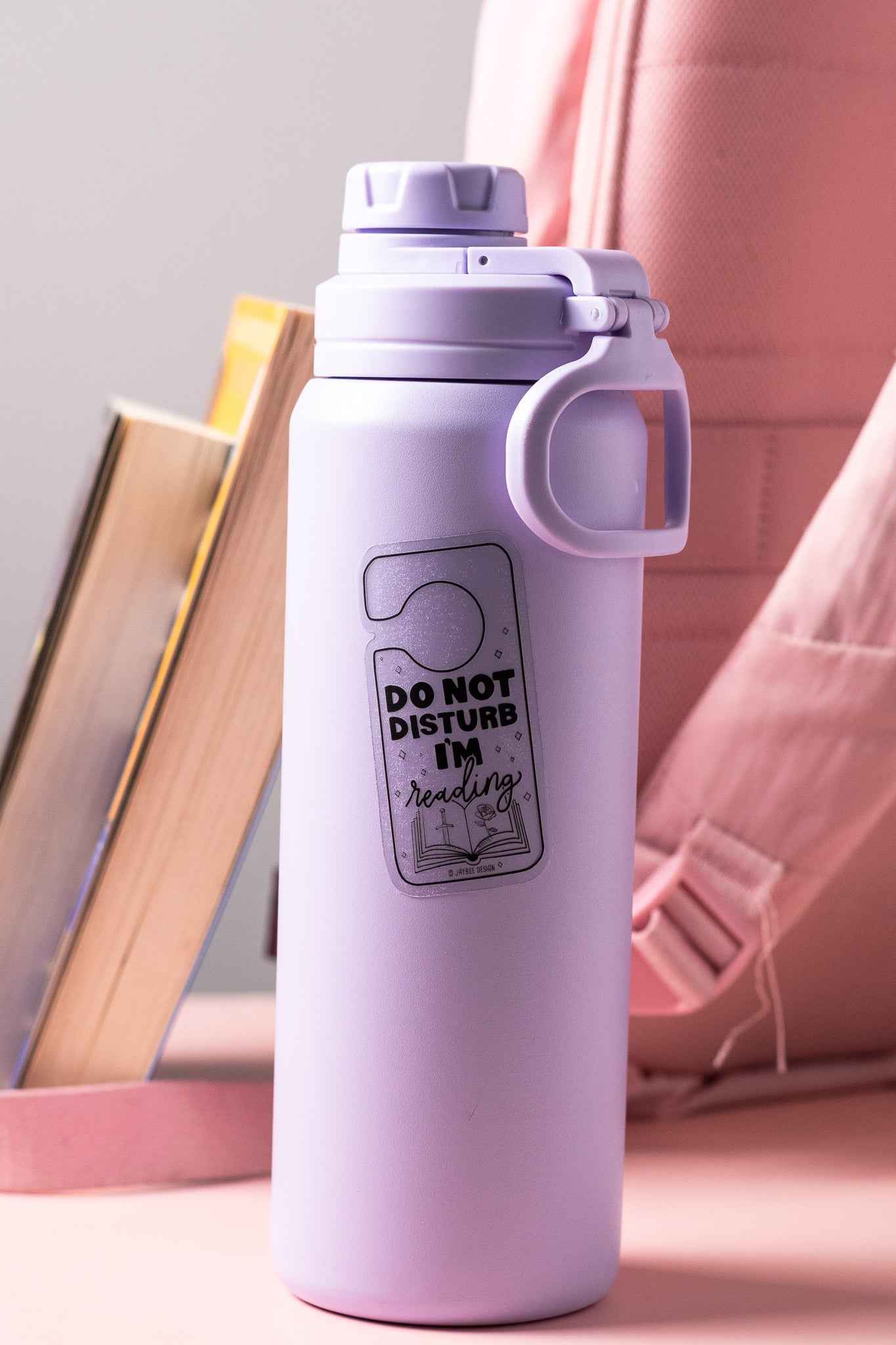 Do Not Disturb I'm Reading Clear Vinyl Sticker