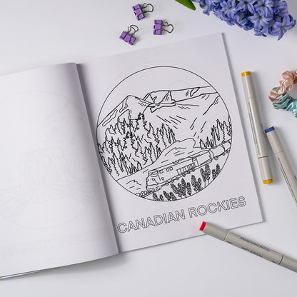 Oh Canada Colouring Book