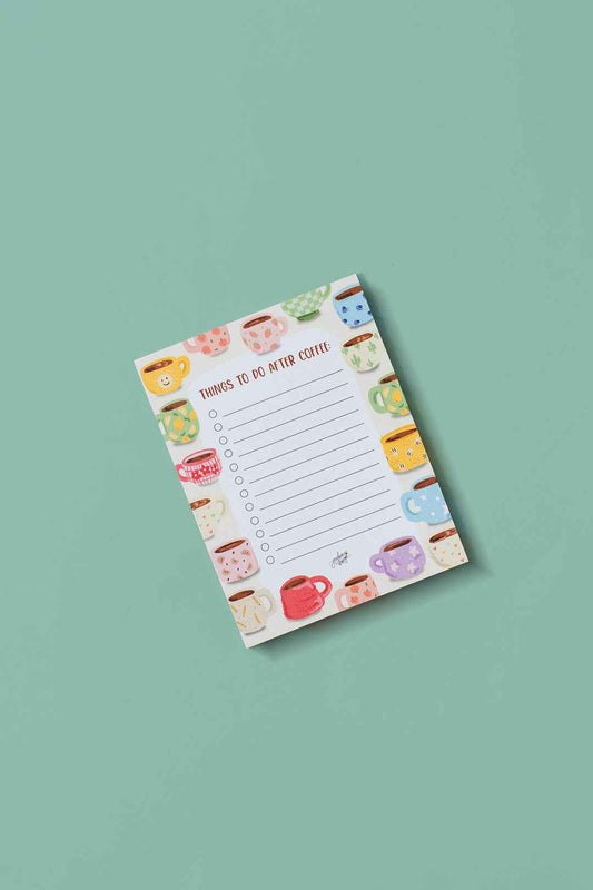 Things To Do After Coffee Notepad
