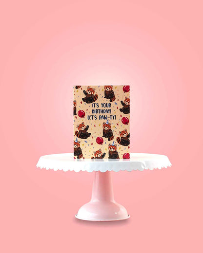 It's Your Birthday! Let's Paw-ty! - Greeting Card