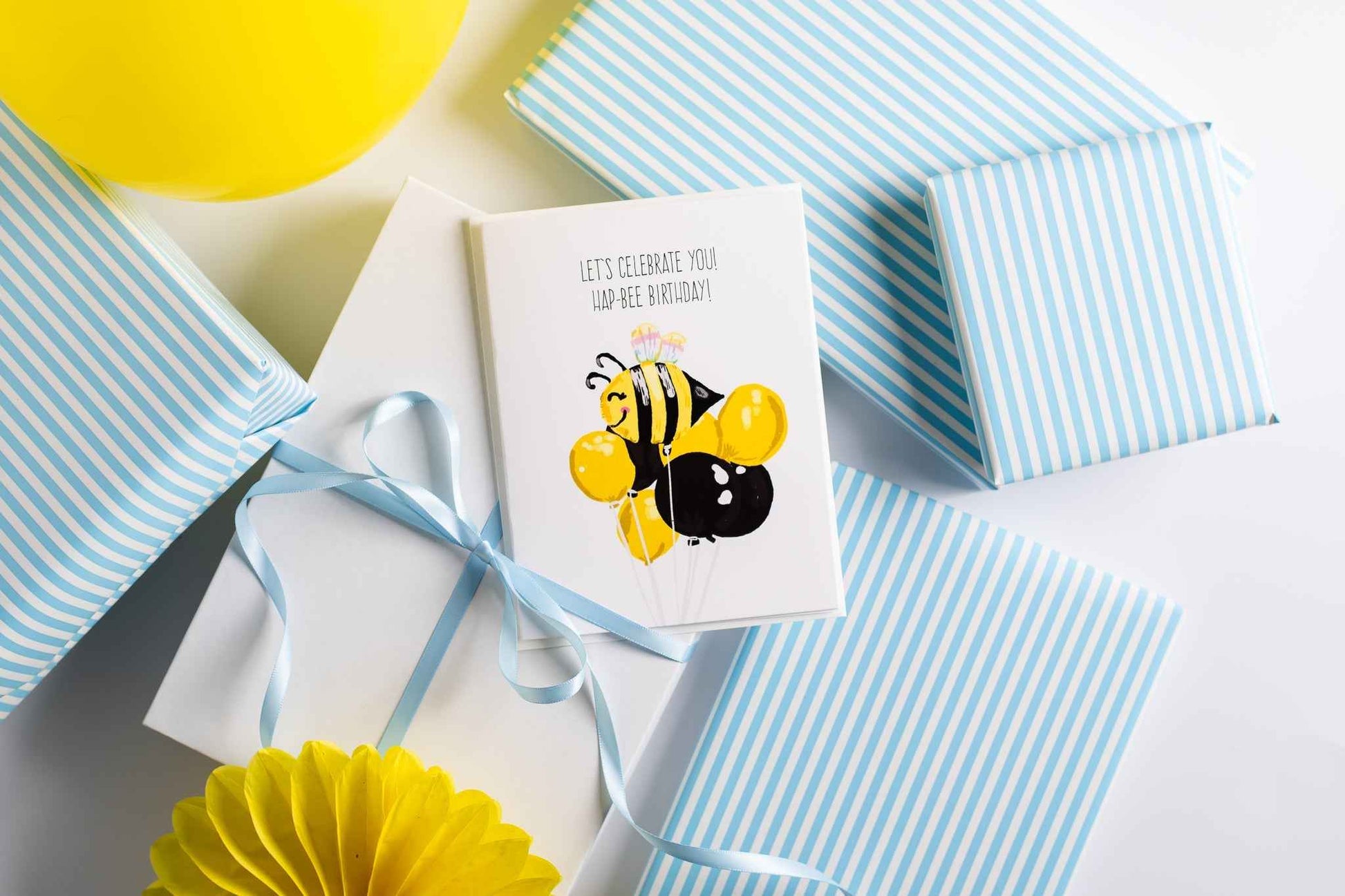Let's Celebrate You! Hap-Bee Birthday! - Greeting Card