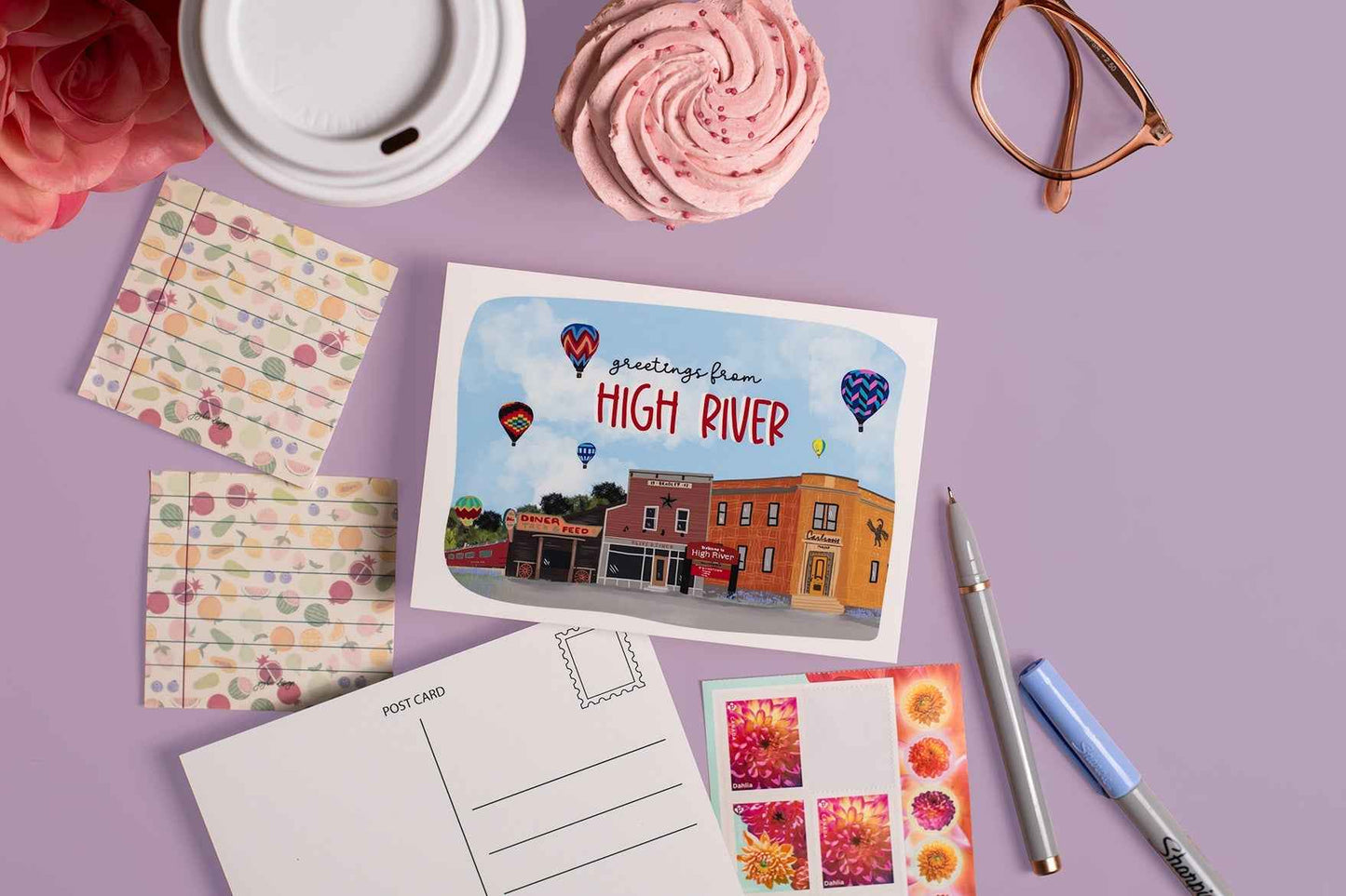 High River, Alberta Canada Postcard