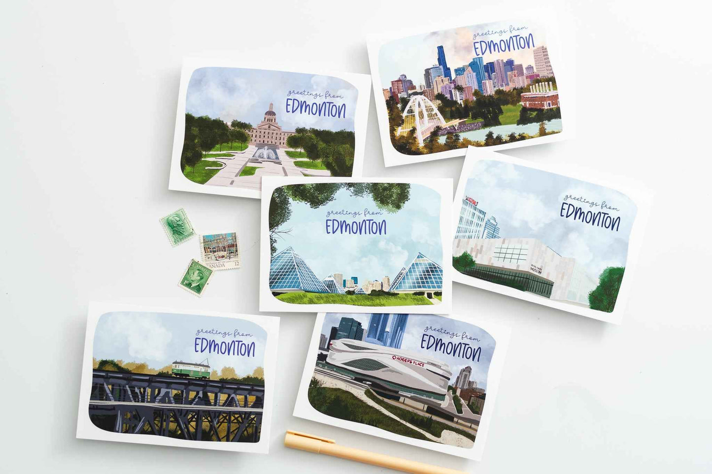 High Level Bridge Edmonton Postcards