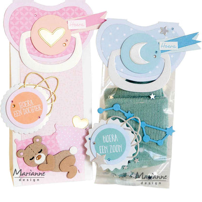 Marianne Design Collectables Die - Bagtopper Pacifier By Marleen