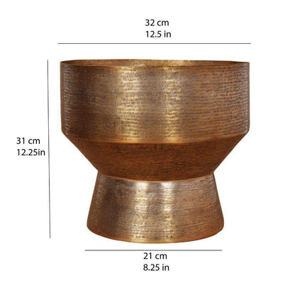 Kendrik – Messing-Bodenpflanzgefäß im Mid-Century-Stil (verschiedene Größen)
