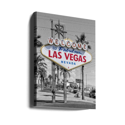 Wandbild LAS VEGAS Sign - farbcodiert