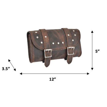 Open Road Distressed Leather Tool Bag
