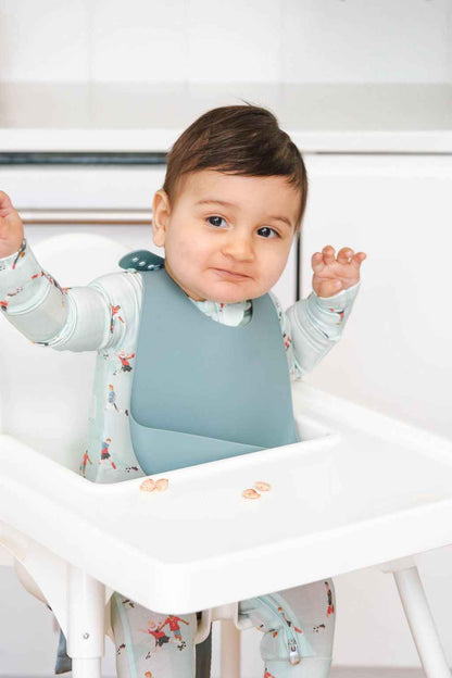 Silicone Bib - Slate