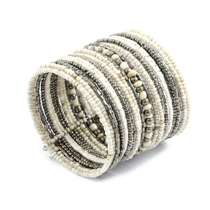 Stripey Beaded Cuff