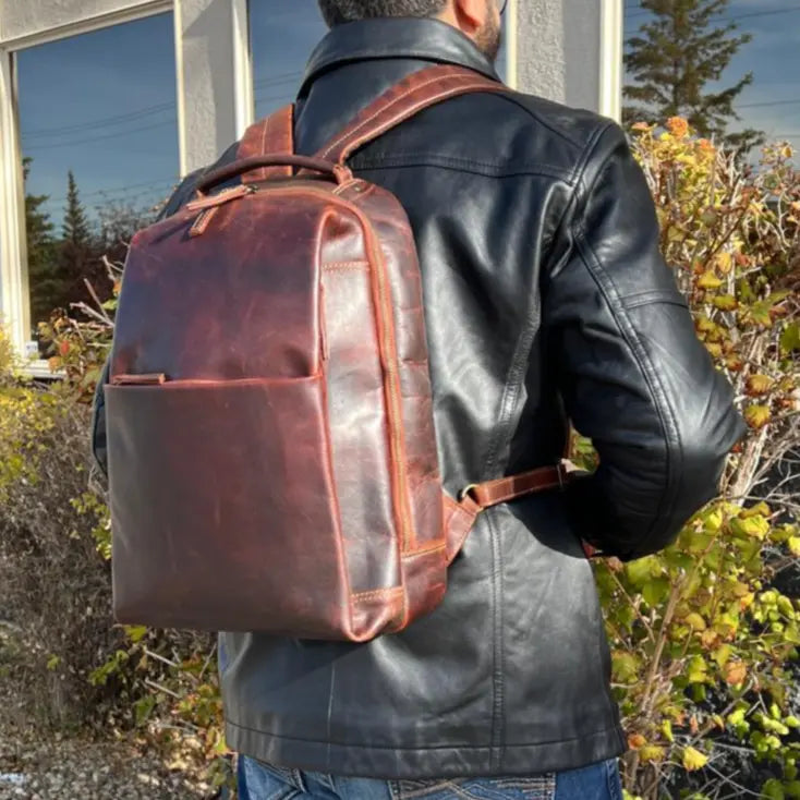 MET Two Adjustable Strap Leather Sundaland Backpack